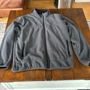 Lands' End Gray Lightweight Shirt Jacket